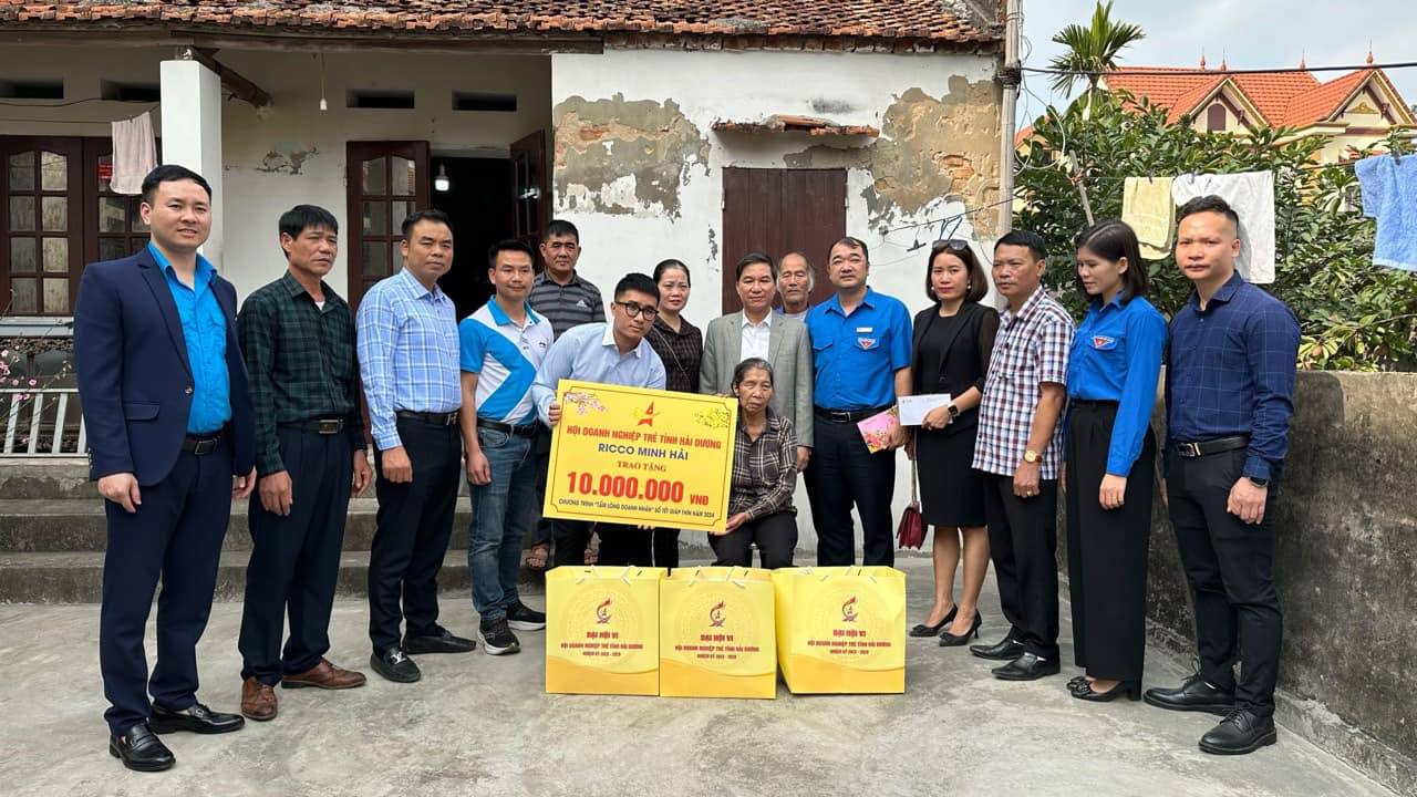 Hội Doanh nghiệp trẻ tỉnh Hải Dương nhân rộng Tâm lòng Doanh nhân số đặc biệt Tết Giáp Thìn 2024